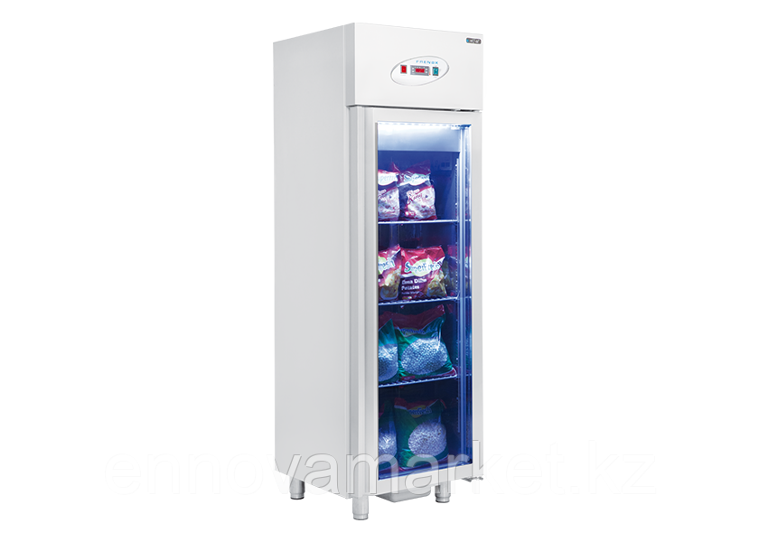 Вертикальная 400л морозильная камера 1 стеклянная дверь Frenox