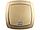 Выключатель СВЕТОЗАР "АКЦЕНТ" одноклавишный в сборе, с подсветкой, цвет золотой металлик, 10А/~250В, фото 2