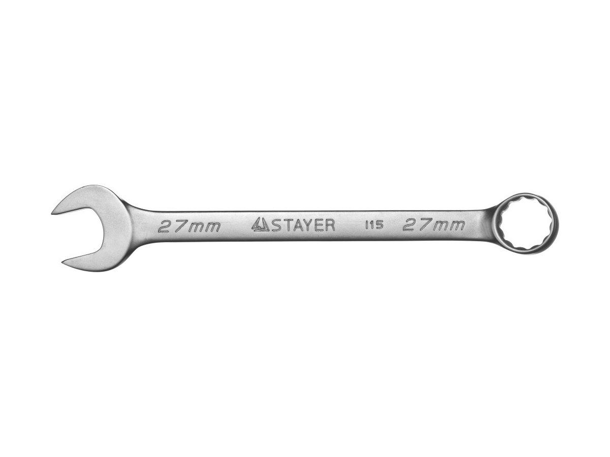 Гаечный ключ комбинированный STAYER MASTER хромированный, 27мм - фото 2 - id-p35737965
