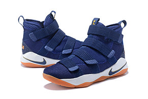 Баскетбольные кроссовки Nike Lebron James XI (11) Zoom Soldier "Blue", фото 2