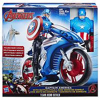 Фигурка  «Капитан Америка» с мотоциклом Hasbro