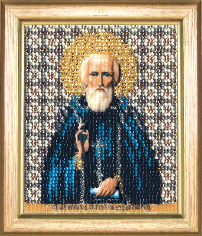 Набор для вышивки бисером Чарівна Мить Б-1154 Икона святой преподобный Сергий Радонежский