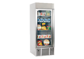 Вертикальная морозильная камера с дверным дисплеем 1 стеклянной дверью Frenox