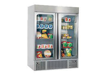 Вертикальная холодильная камера с дверным дисплеем 2 стеклянные двери  FRENOX