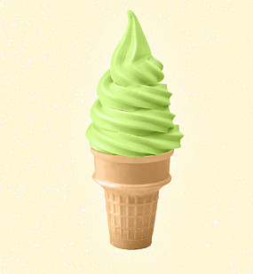 Смесь для мороженого со вкусом зеленое яблоко