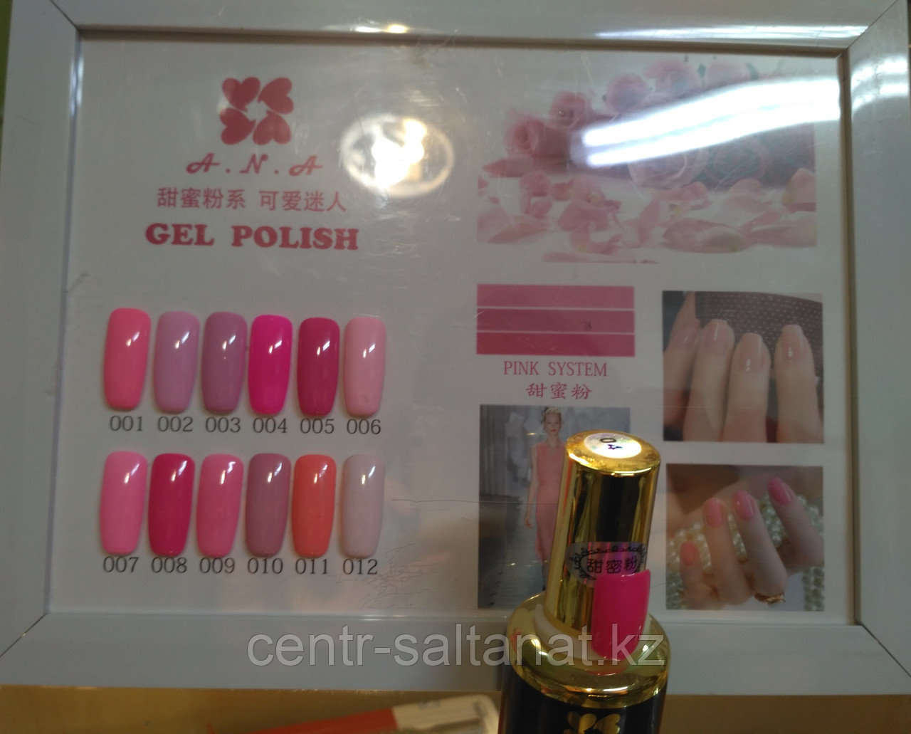 Гель-лак АNА розовые тона