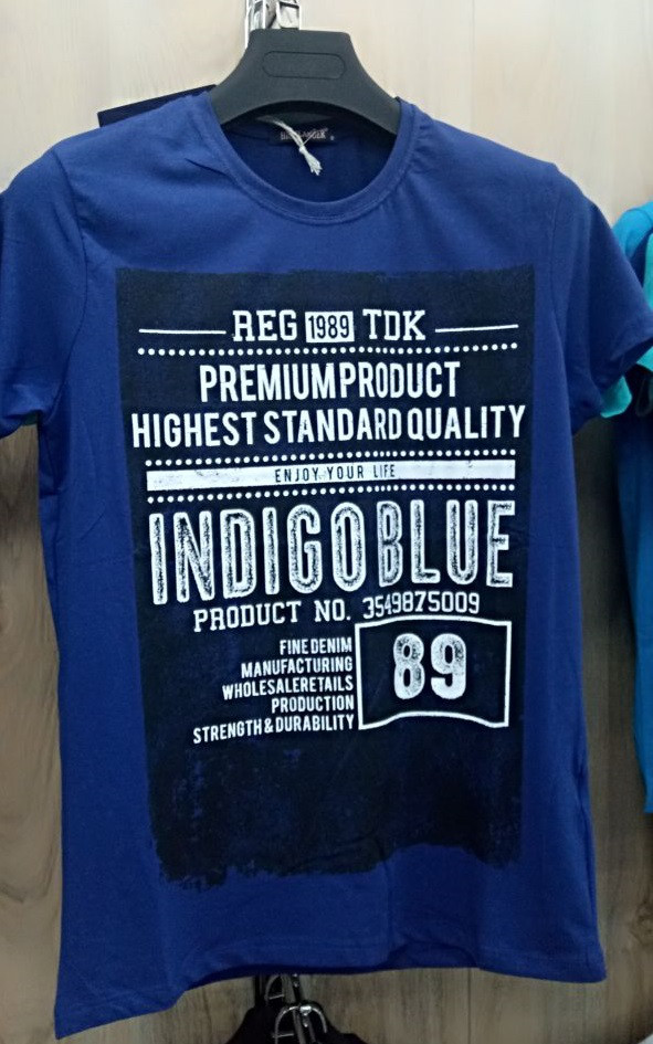 Мужская футболка HIGHLANDER Indigo Blue Турция - фото 1 - id-p51533168