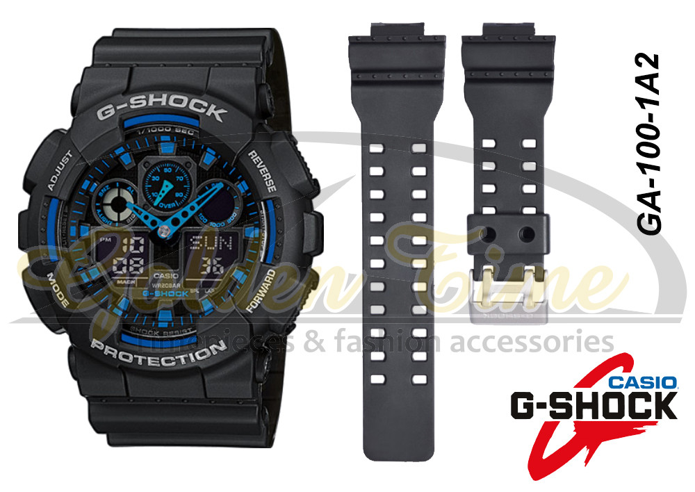 Ремешок пластиковый для часов Casio G-SHOCK GA-100-1A2 - фото 1 - id-p51533190