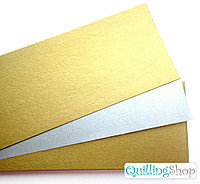 Бумага дизайнерская, золото, серебро, лен, А-4, 260-300 гр.
