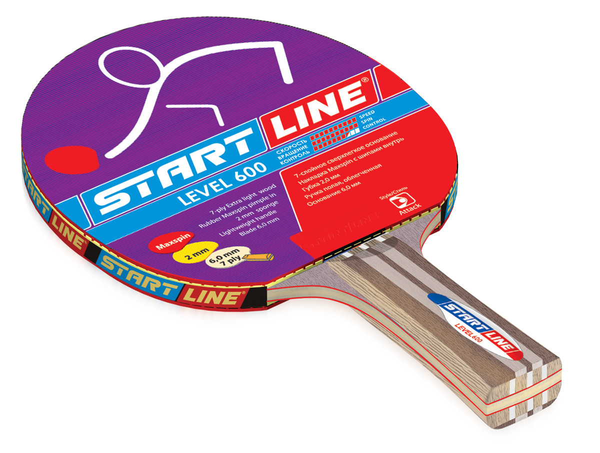 Теннисная ракетка Start line Level 600 (анатомическая) - фото 1 - id-p51534058