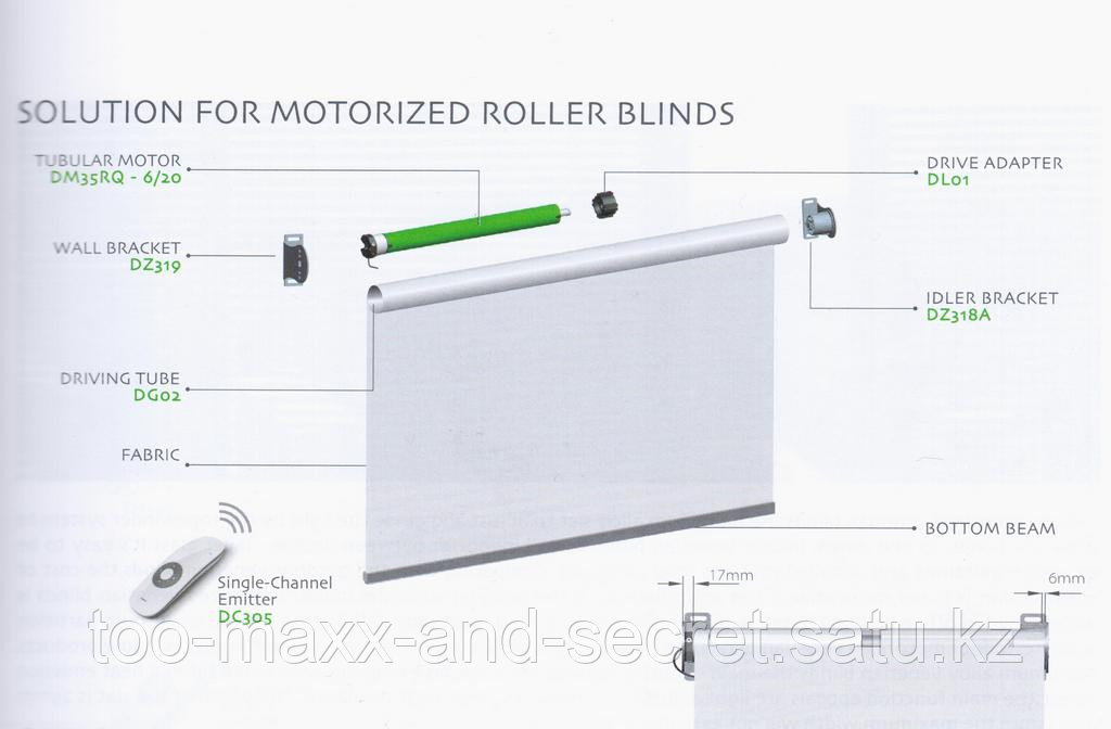 roll shtory elektricheskie na pulte v nalichii