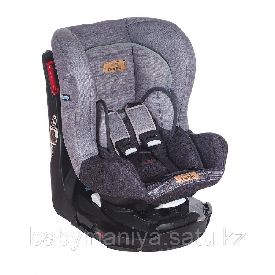 Автокресло группы 0+/1 (0–18кг) Nania Revo Denim Grey