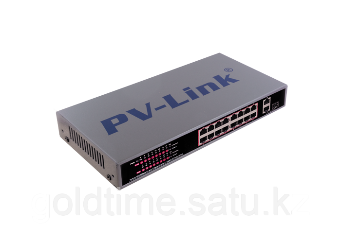 19 портовый PoE коммутатор PV-Link PV-POE16G2F1