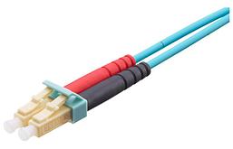 Коммутационный кабель R323063 LC-Duplex PC, beige/turquoise, OM3, Bm/3, F8 2.0x4.1mm, 1 m
