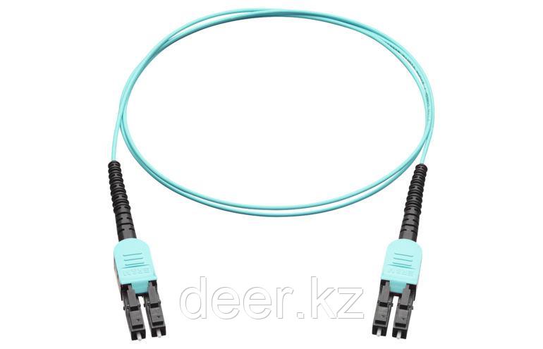 Коммутационный шнур R832981 LC-QR Uniboot PC, black/turquois, OM3, Am/2, Twinfiber cable 1.4mm, 1m