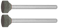 Круг ЗУБР абразивный шлифовальный из карбида кремния на шпильке, P 120, d 10,0x3,2мм, L 45мм, 2шт