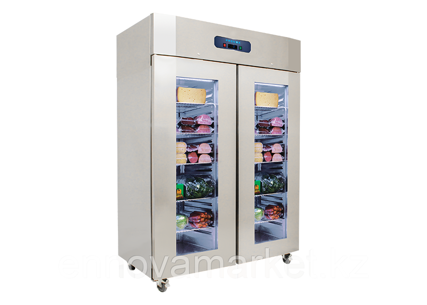 Вертикальный холодильник с 2 стеклянными дверьми FRENOX