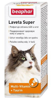 Beaphar Laveta Super Cat, Беафар Лавета Супер, мультивитамины для кошек, 50 мл.