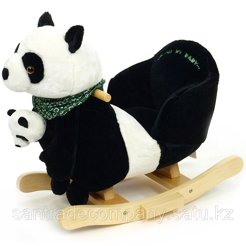 Rock my Baby,Качалка меховая панда JR2591B