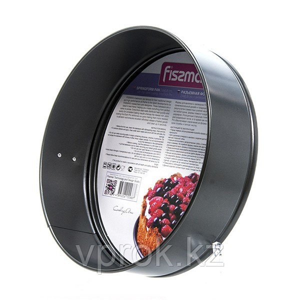 5588 FISSMAN Разъемная форма для выпечки пирога 24x6,8 см (углеродистая сталь с антипригарным покрытием), фото 1