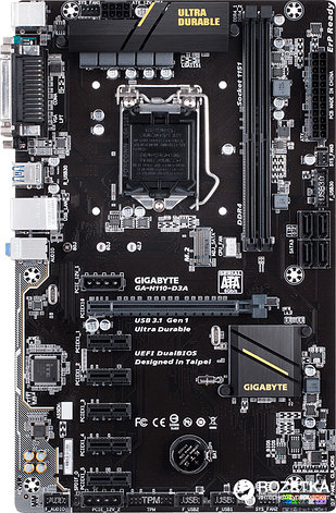 Материнская плата Gigabyte H110-D3A, фото 2