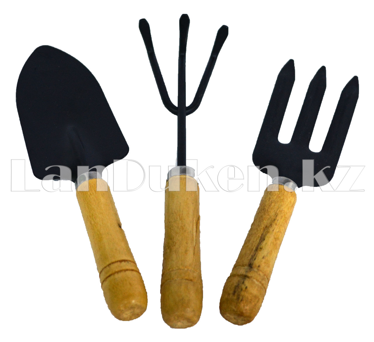 Набор садовых инструментов 3 предмета "Грабли, лопата, вилы" 20 см ...