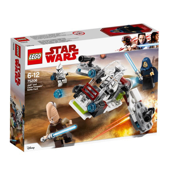 75206 Lego Star Wars Боевой набор джедаев и клонов-пехотинцев, Лего Звездные войны