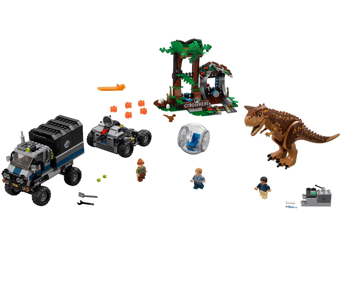 75929 Lego Jurassic World Побег в гиросфере от карнотавра, Лего Мир Юрского периода - фото 3 - id-p51661535