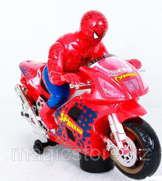 Chuang Xing Motorcycle Spider Man Мотоцикл Человек Паук, звук, свет, движение