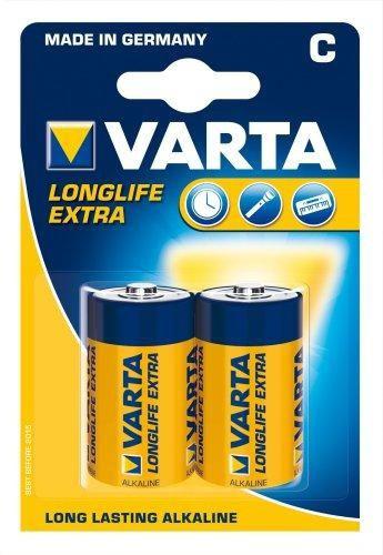 Батарейки Varta Longlife Extra Baby 1.5V-LR14/ C (2 шт.)