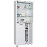 Медицинский шкаф двухстворчатый MD 2 1780/SG (1850х800х400 мм)