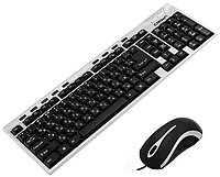 Клавиатура + Мышь Crown CMKM-3009 PS/2, черно-серая CMKM-3009 Клавиатура + Мышь Crown CMKM-3009 PS/2, черно-серая
