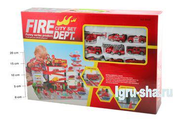 Игровой набор Пожарная станция Fire City Set, 37х54 см