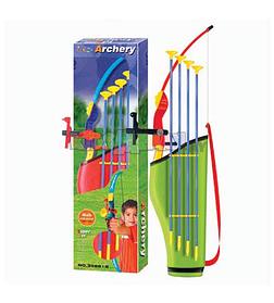 Набор King Sport Archery Set: Лук, 4 стрелы с присосками, колчан для стрел, ИК-прицел, цветной