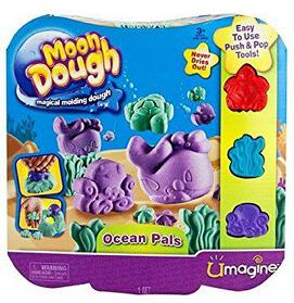 Пластилин Moon Dough Ocean Pals, Spin Master Набор для лепки Морской мир