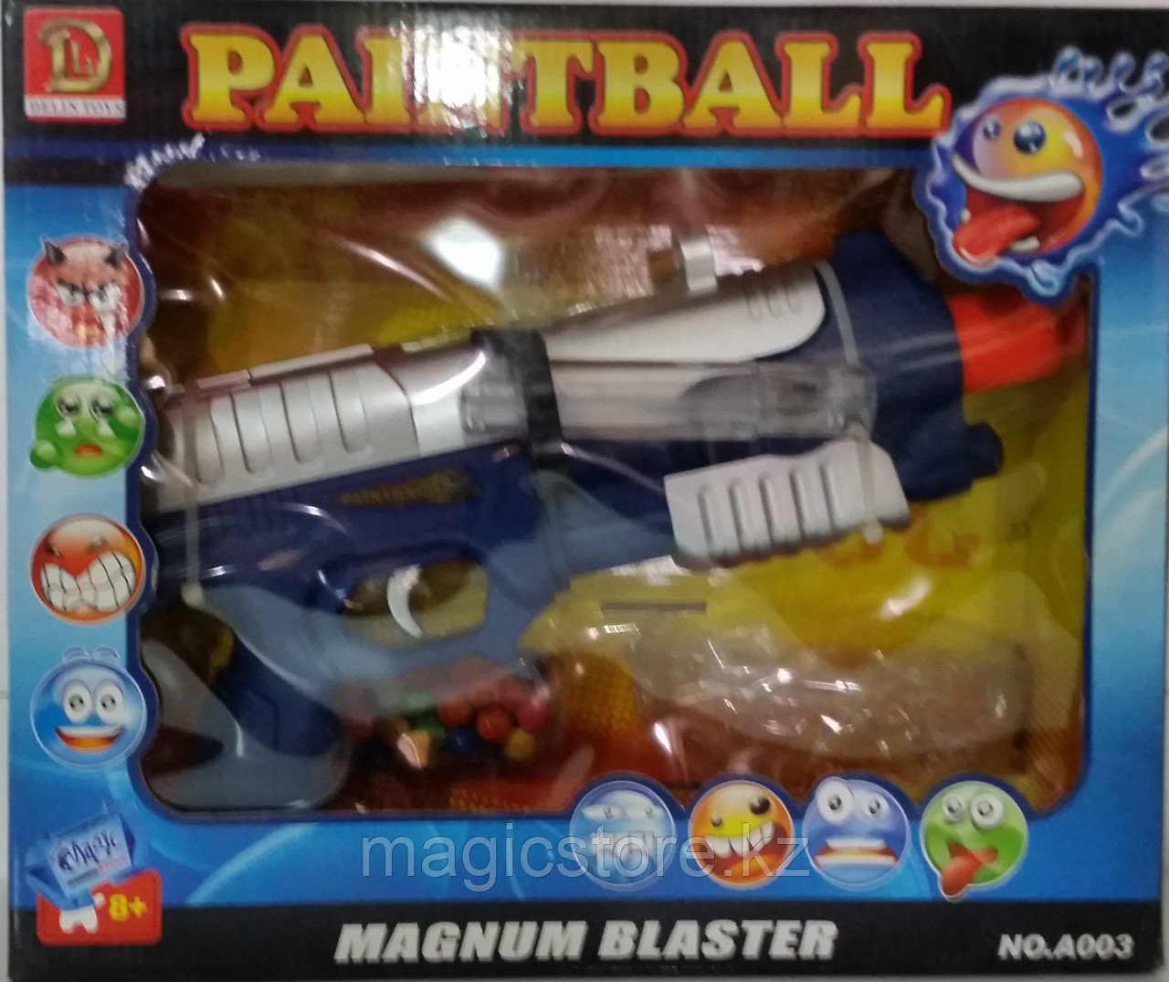 Пейнтбол пистолет и очки PaintBall Magnum Blaster