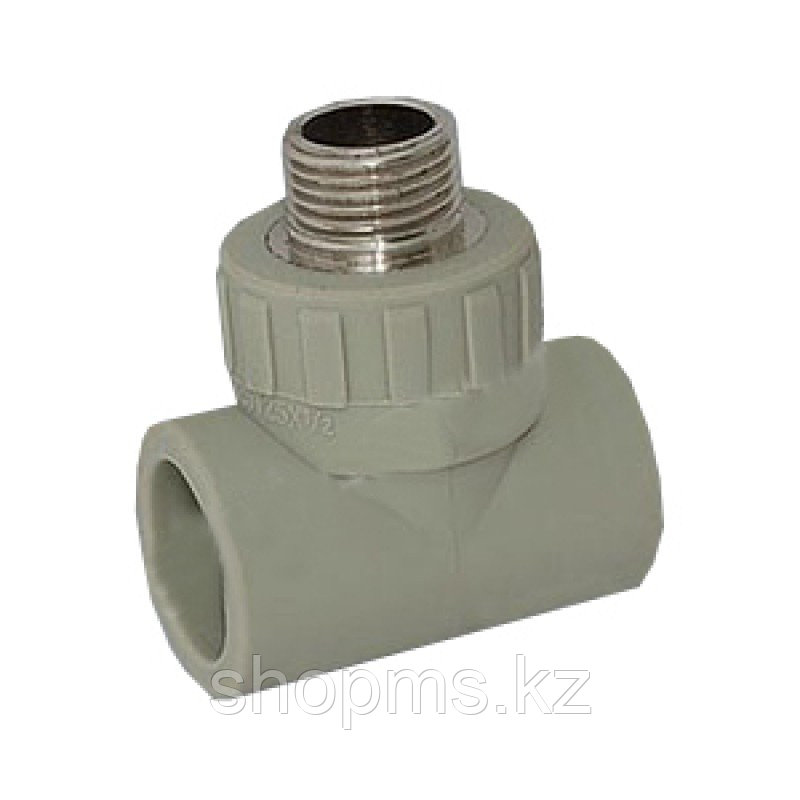 Тройник PP-R стп 15/20 (1/2"M*20)  *