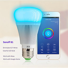 Sonoff B1 регулируемая цветная лампа RGB по WiFi