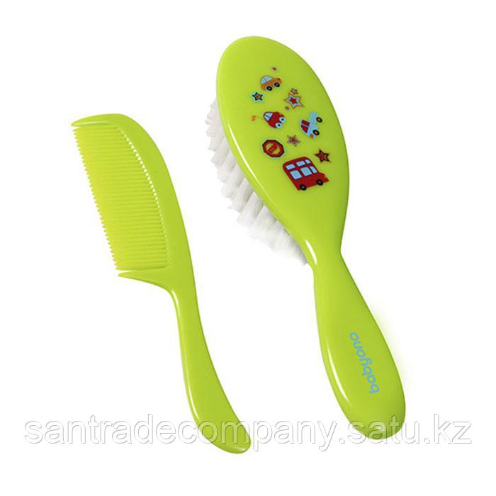 BabyOno Щетка с мягкой щетиной + гребешок