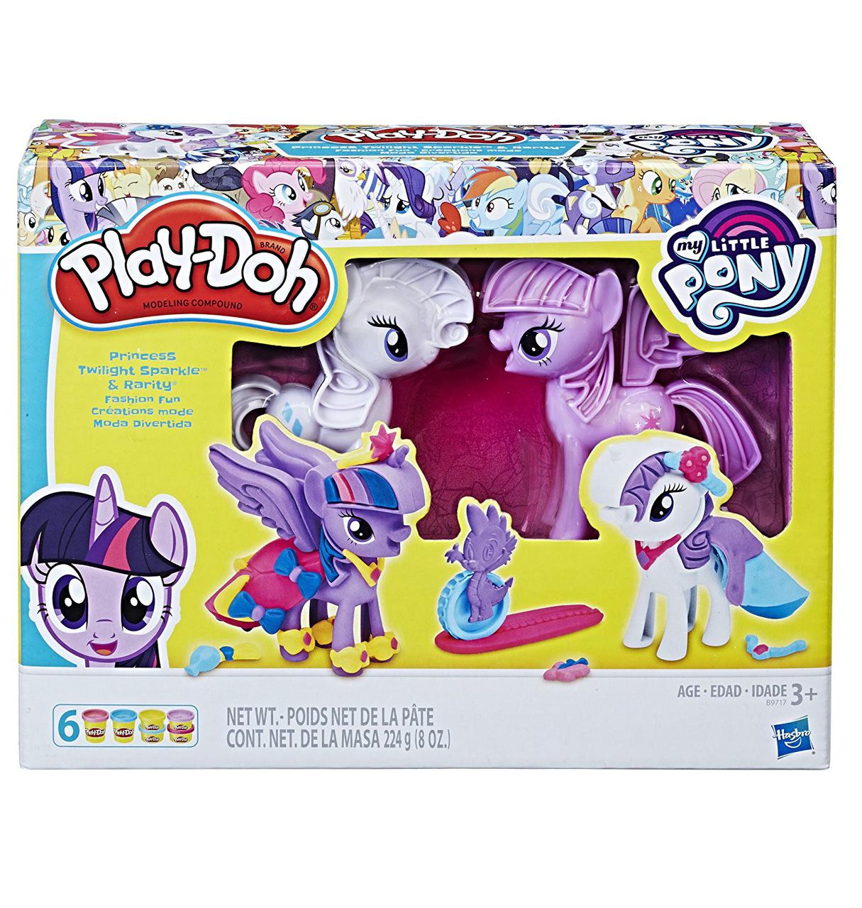 Hasbro Play Doh Игровой набор "Твайлайт и Рарити" (Плэй-До)