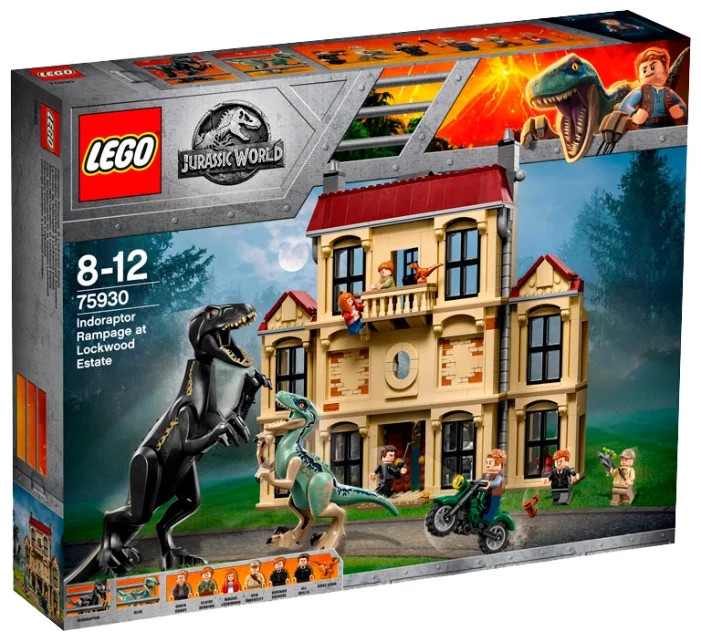  Lego Jurassic Нападение индораптора в поместье Локвуд Лего Мир Юрского периода
