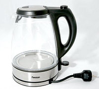 5902 FISSMAN Чайник электрический APPETITE черный 1,7 л с прозрачным корпусом (нерж. сталь)