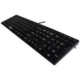 Клавиатура, Delux, DLK-1000UB, Ультратонкая, USB, Кол-во стандартных клавиш 104, 5 мультимедиа-клави