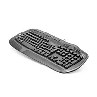 Клавиатура, Delux, DLK-9050UB, USB, Кол-во стандартных клавиш 104, 16 мультимедиа-клавиш, Размер: 49