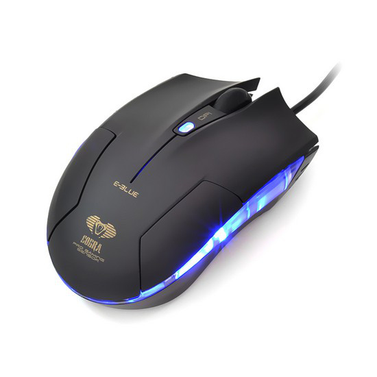 Мышь, E-Blue, Cobra-M EMS131BK, Оптическая, 600/1000/1600dpi, Проводная, Чёрный