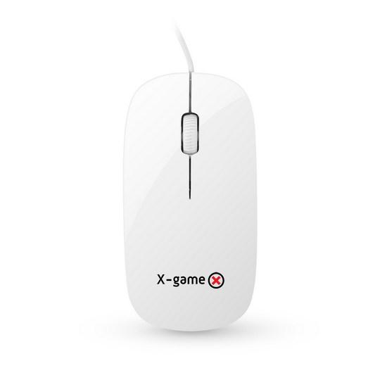 Мышь, X-Game, XM-100OUW, USB, Оптическая, 3D, 1000dpi, Проводная, Белый