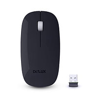 Мышь, Delux, DLM-111LGB, 3D, Лазерная, 1000dpi, Беcпроводная 2.4ГГц, Нано-ресивер, Эффективная диста