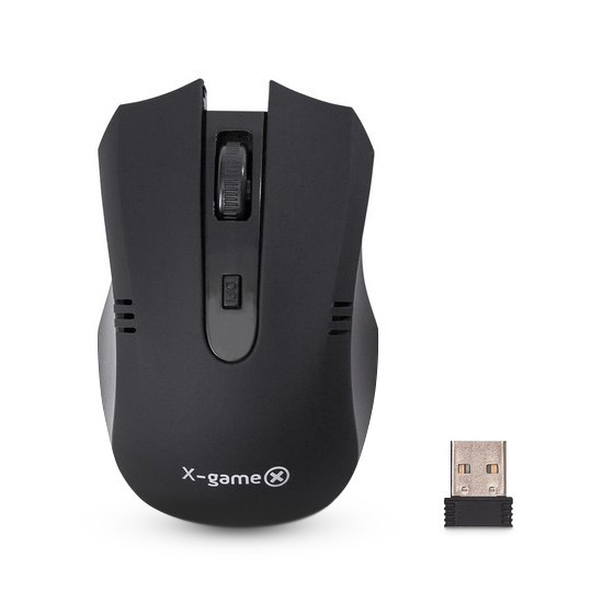 Мышь, X-Game, XM-300OGB, Оптическая, 5D, 1000dpi, Беспроводная, Чёрный