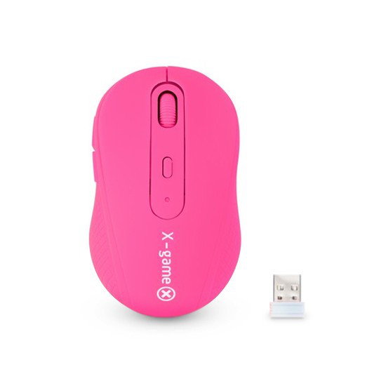 Мышь, X-Game, XM-810OGP, Оптическая, 1200/2400dpi, Беспроводная, 2.4ГГц, Батарейки в комплекте, Неон