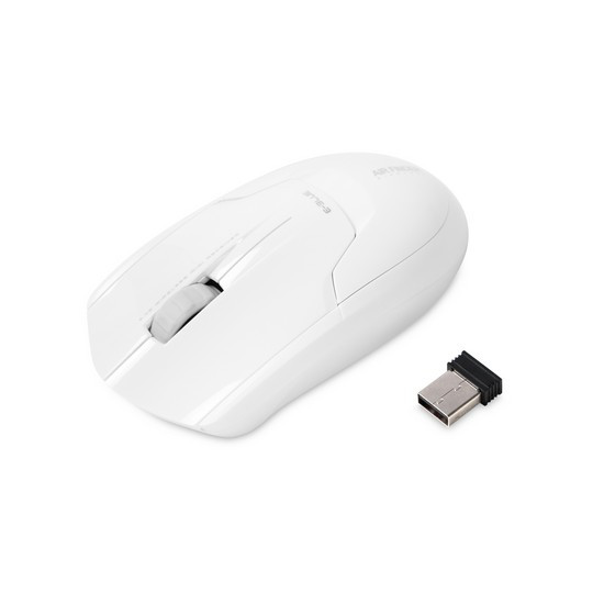 Мышь, E-Blue, AIR-FINDER EMS117WH, Оптическая, 1250dpi, Беспроводная 2,4ГГц, Белый